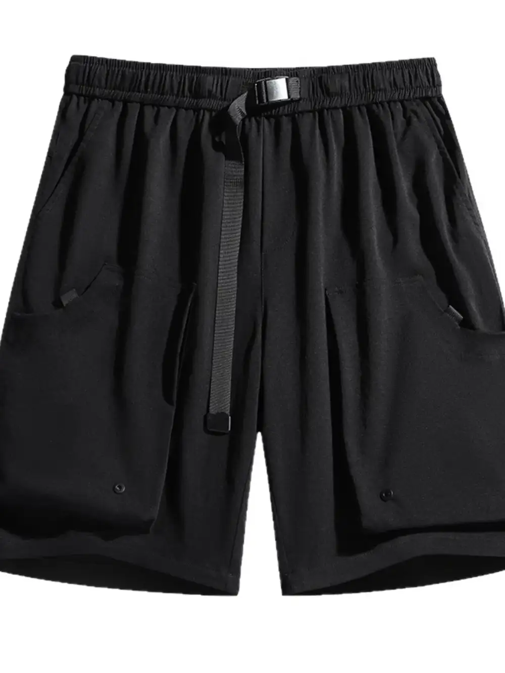 Drawstring Washed Cargo Shorts