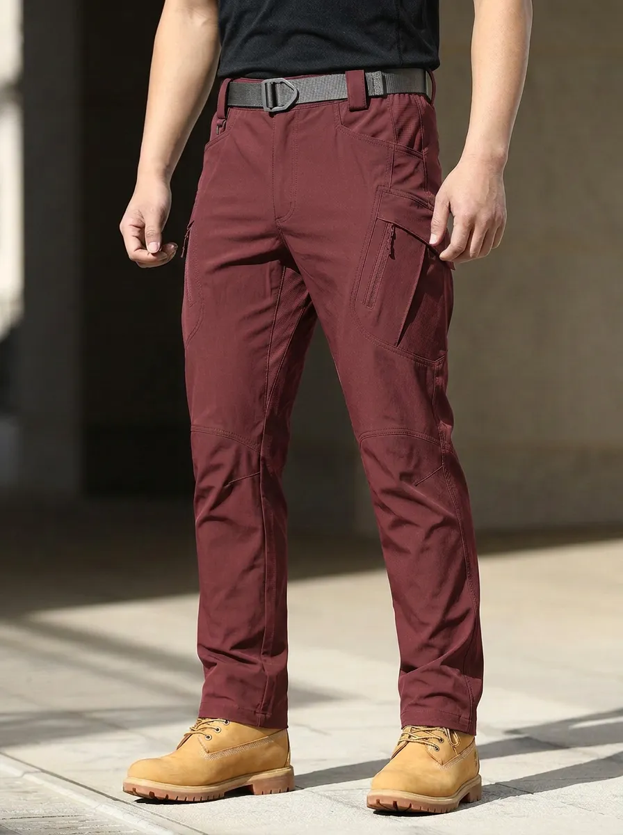 Men's Multi-Pocket Quick-Dry Hiking Flap-Pocket Cargo Pants