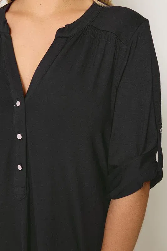 Black Placket Shirt