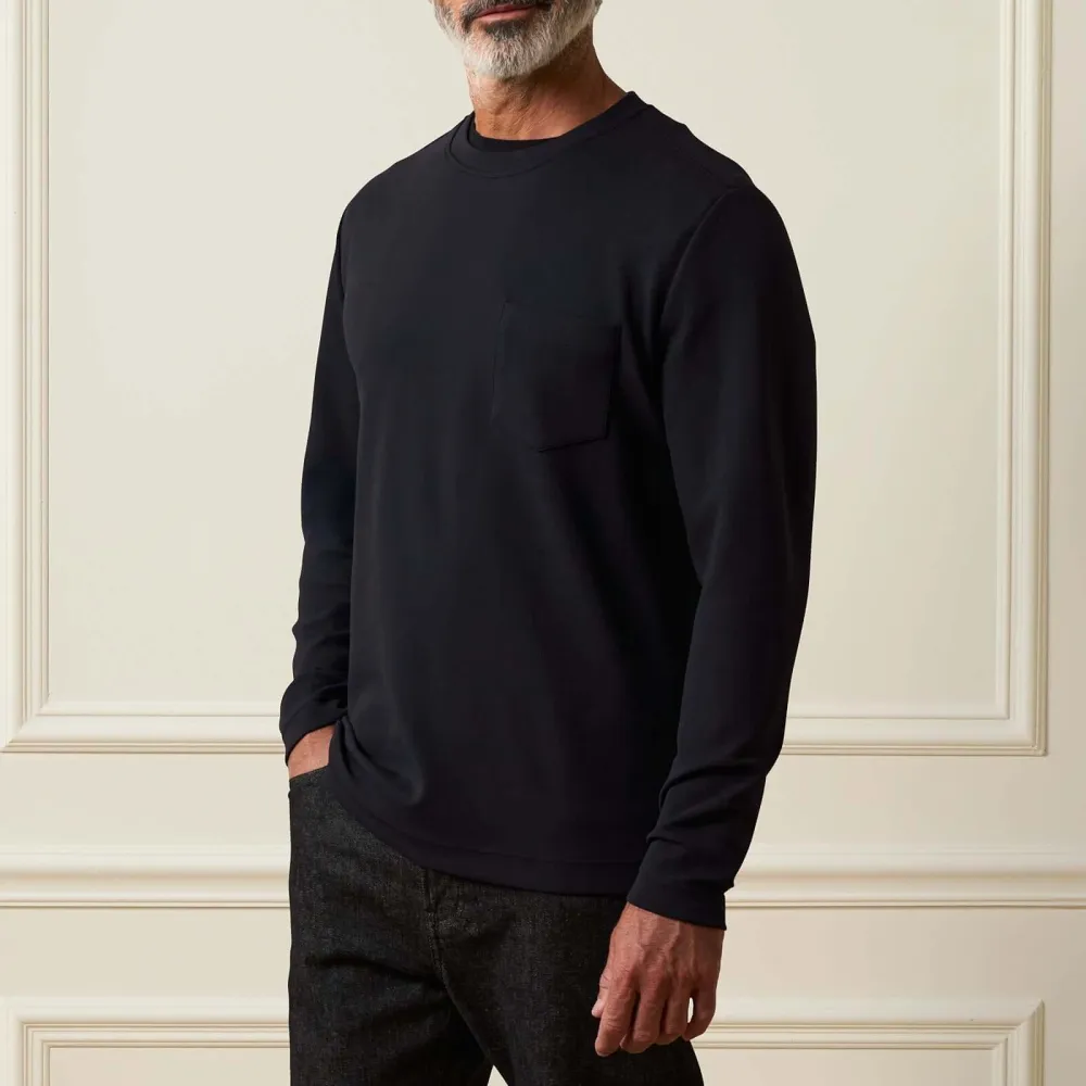 Men's Modern Regular Fit Relaxed Textured T-Shirt