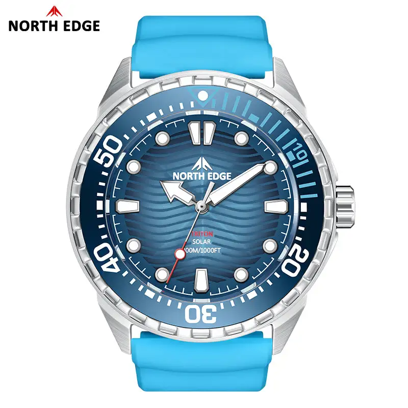 North Edge Solar-Powered Dive Adventurer Watch  Triton- Never needs a battery replacement