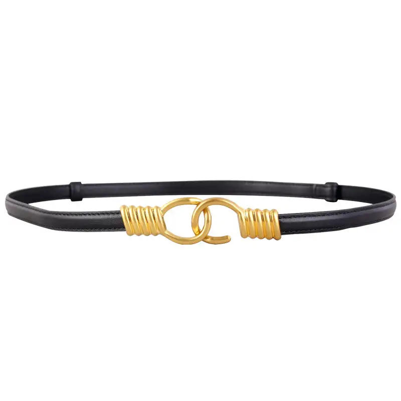 Hook Buckle Skinny Belt