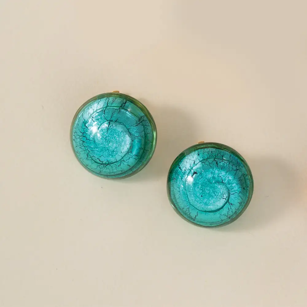 Elegant Glass Clip On Earrings