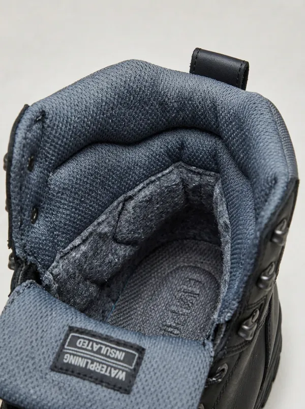 Workday Outdoor Leather-Look Men's Waterproof Work Boots