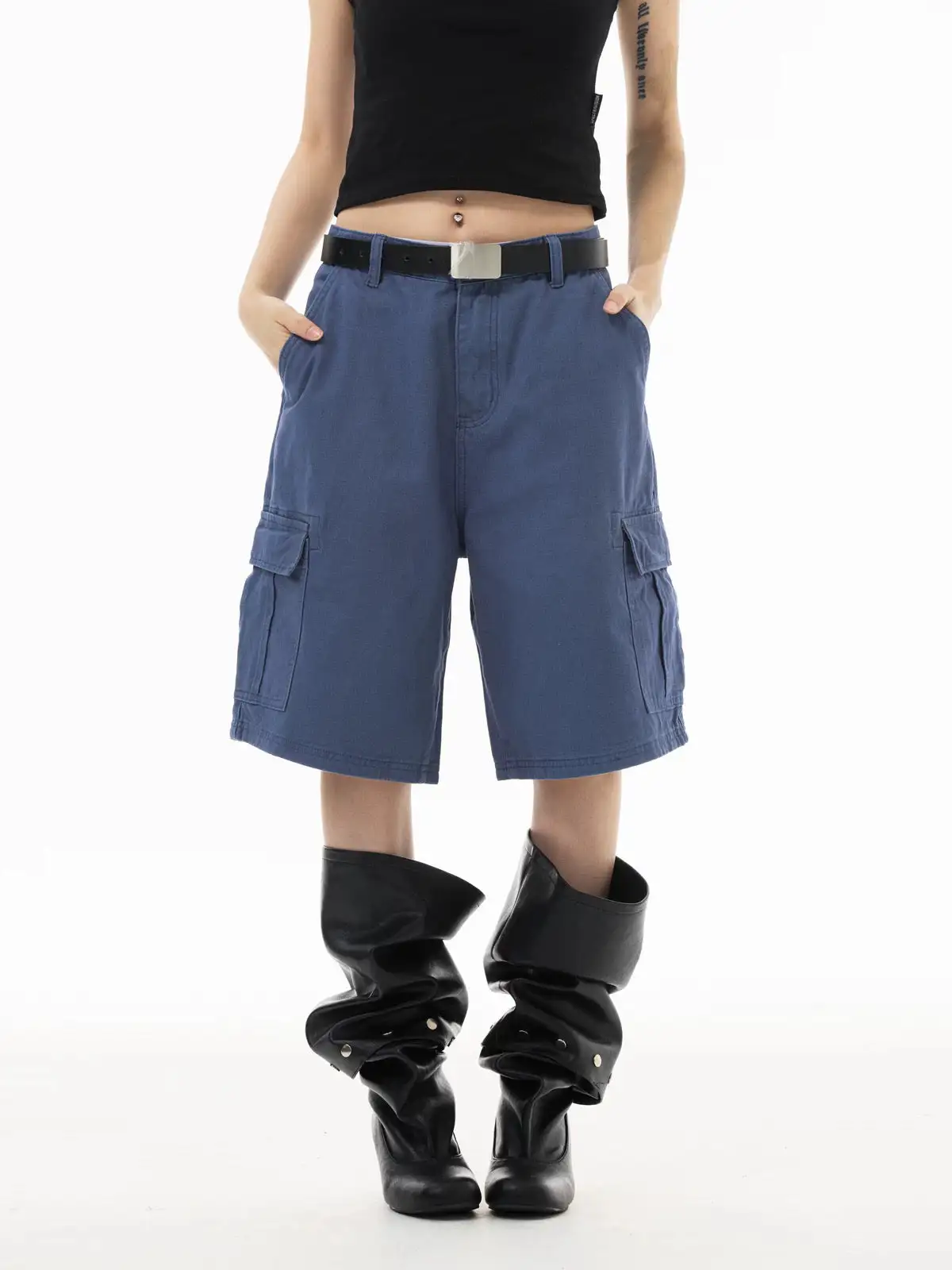 Straight-Leg Plaid Shorts