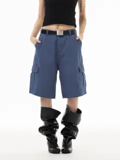 Straight-Leg Plaid Shorts