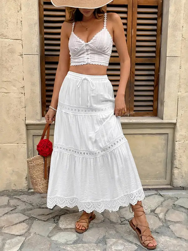 Line Lace Skirt