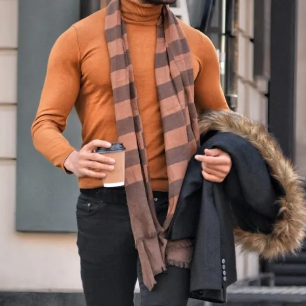 Polished Slim Fit Refined Turtleneck Sweater