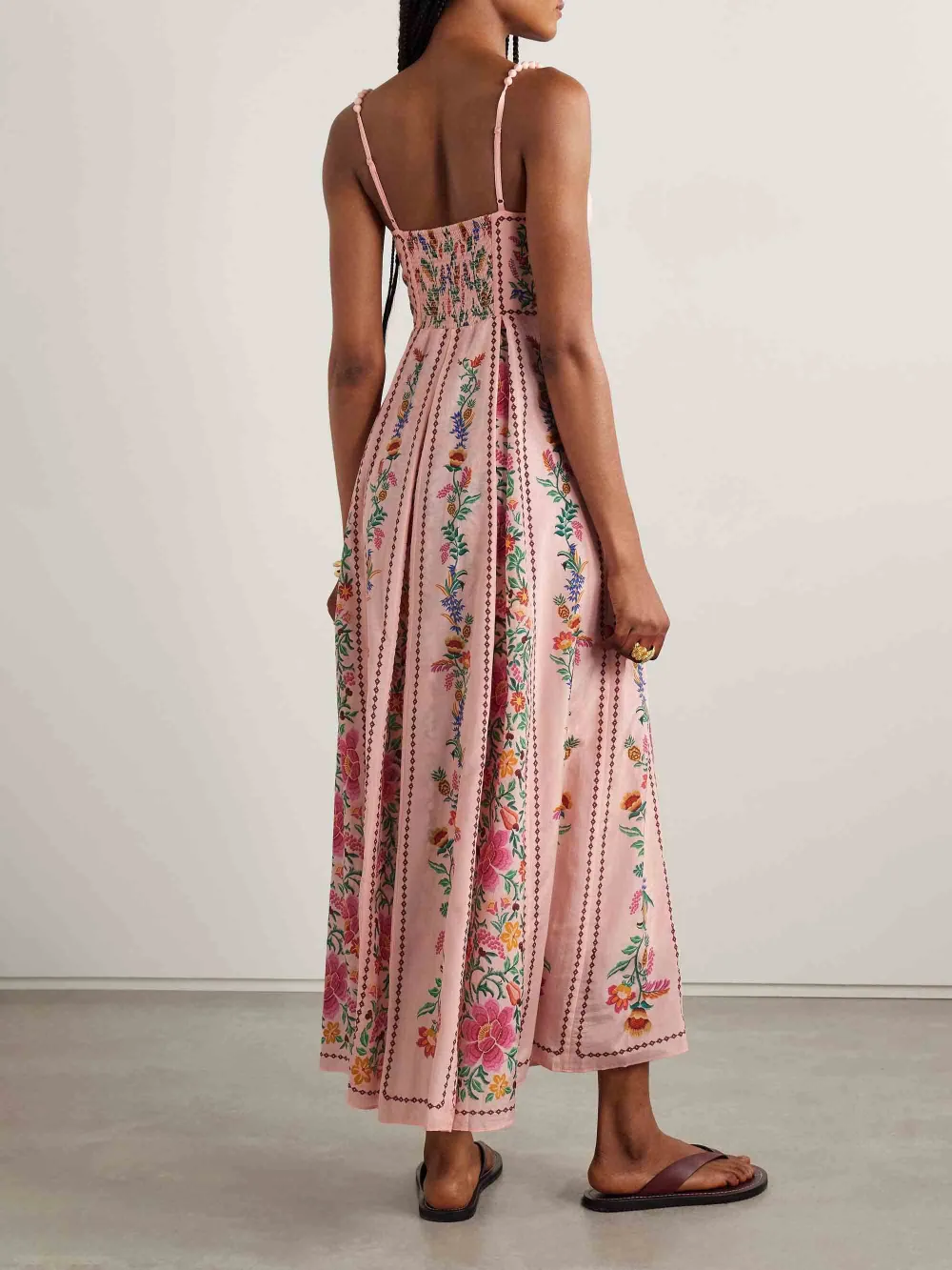 Delicate Sweet Floral Print Maxi Dress