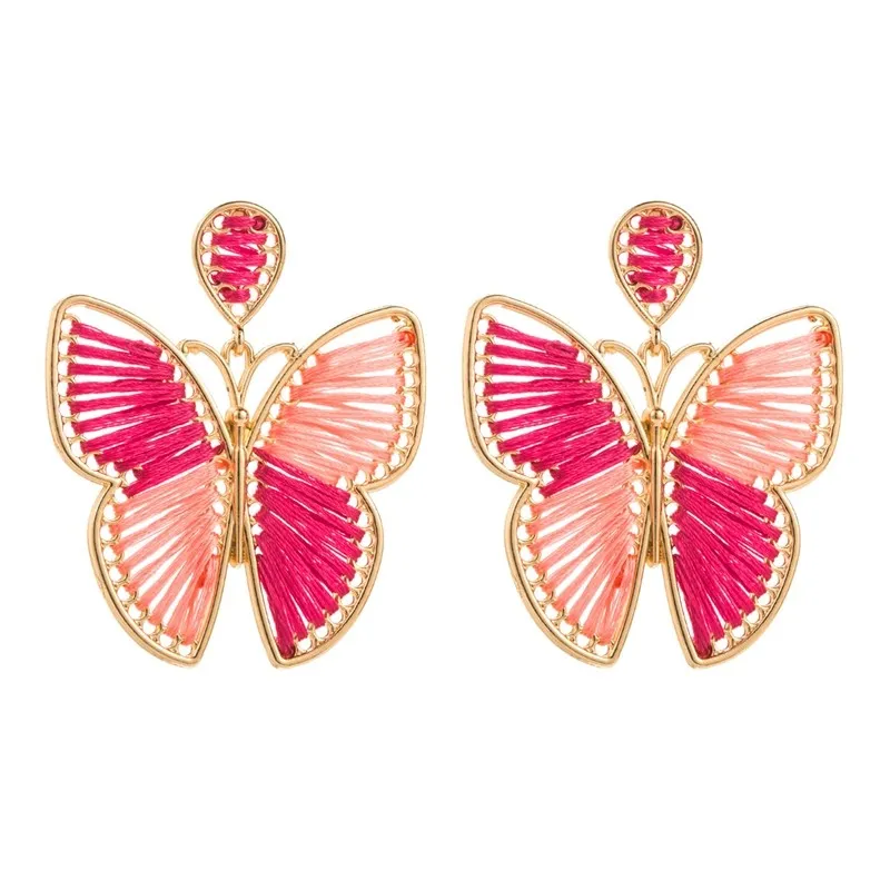 Butterfly Alloy Statement Earrings