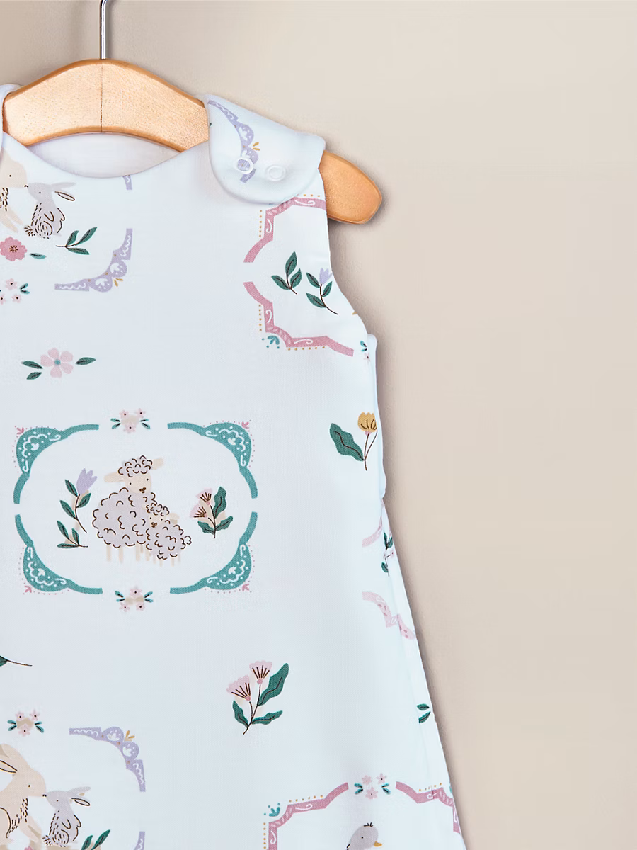 White Farm Life Jersey Cotton Sleeping Bag - 2.5 Tog detail 2