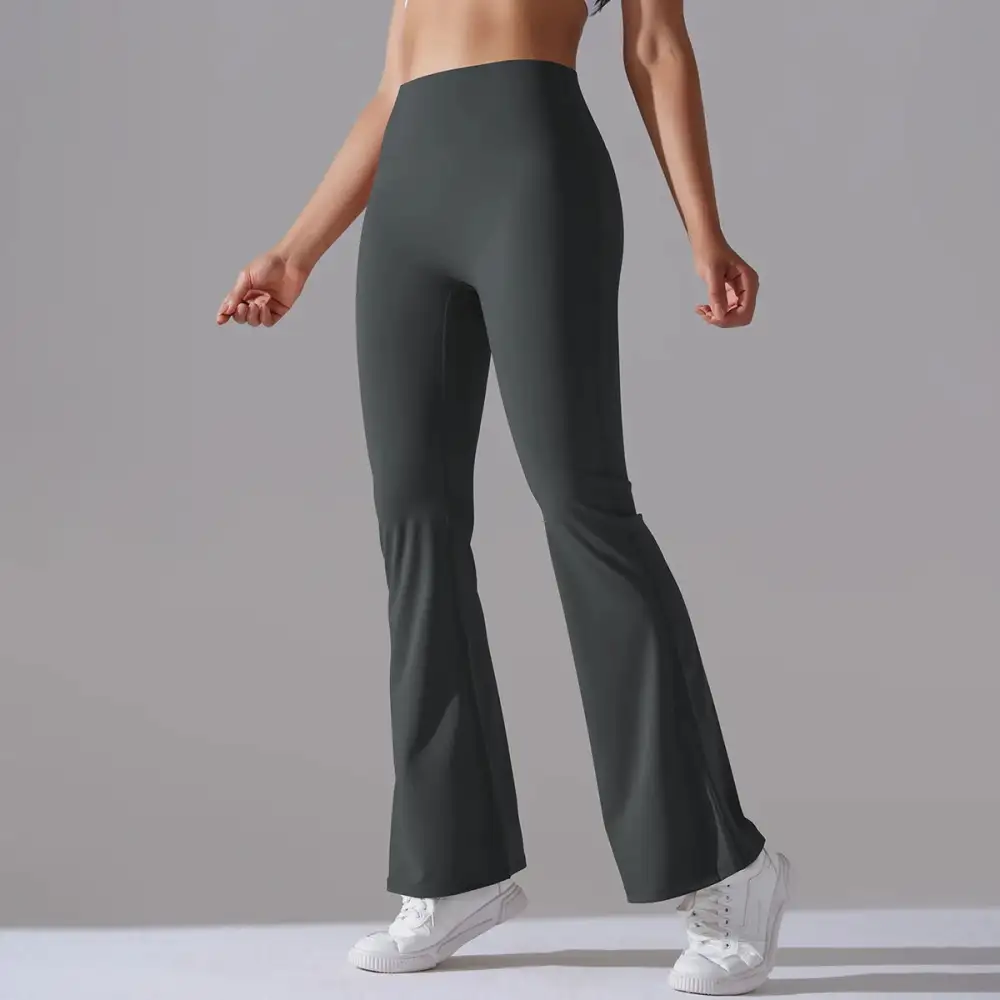 Flare Wide Yoga Pants High Waist Gym Fitness Stretch