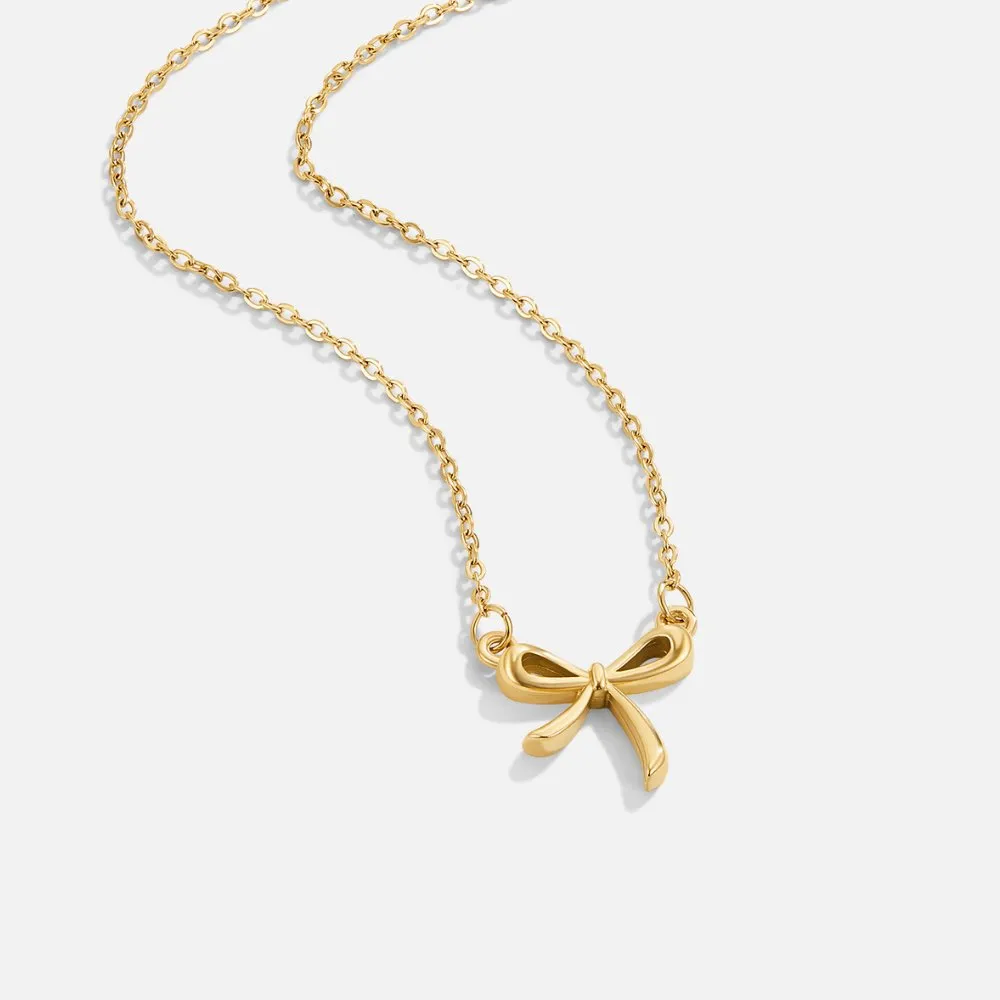 Bow Pendant Necklace