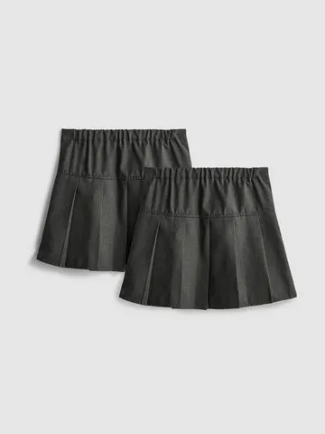 3-7yrs | 2pk Pleated School Skirts