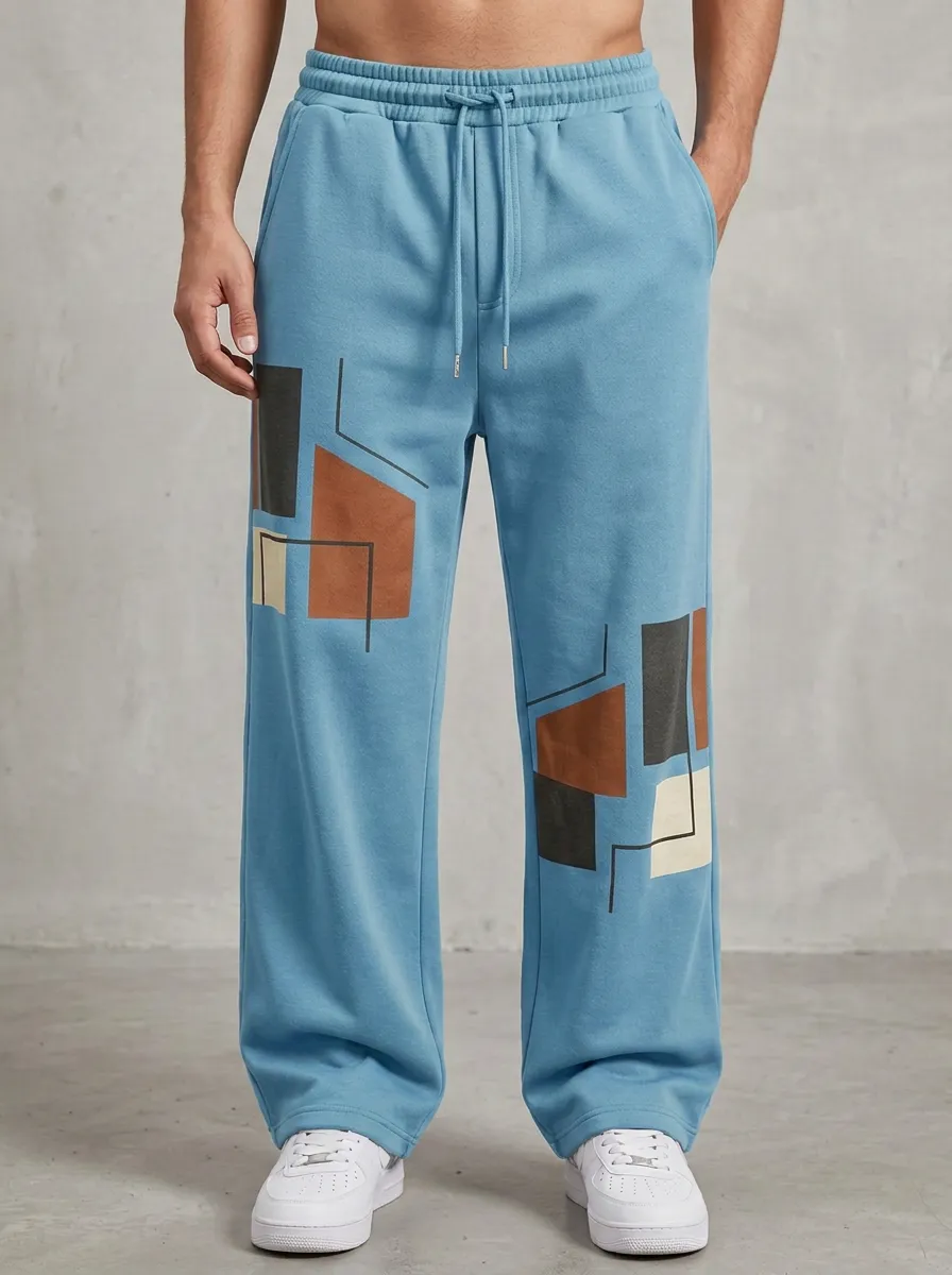 Unisex Graphic Geometry Everyday Joggers