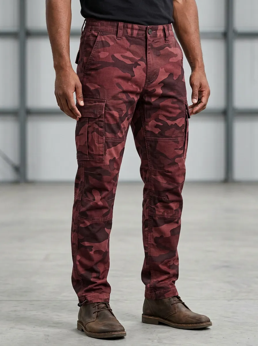Men's Tactical Outdoor Camouflage Printed Cargo Pants