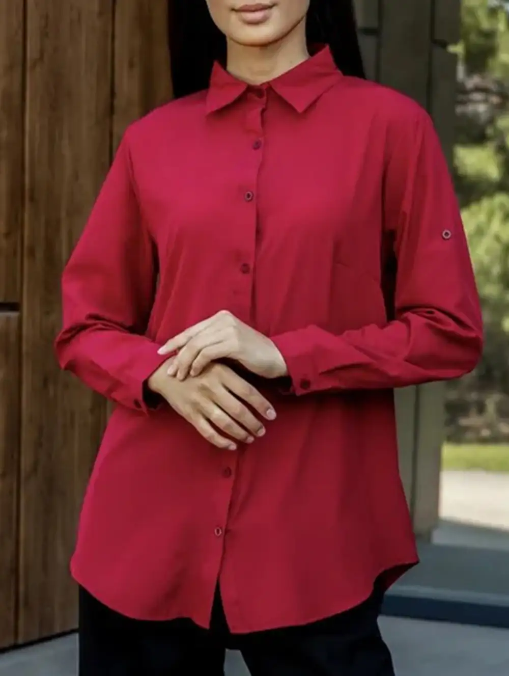 Polo Button Blouse