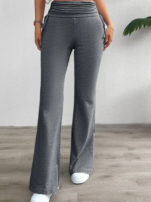Clean Slim Fit Pleated Trousers Pants