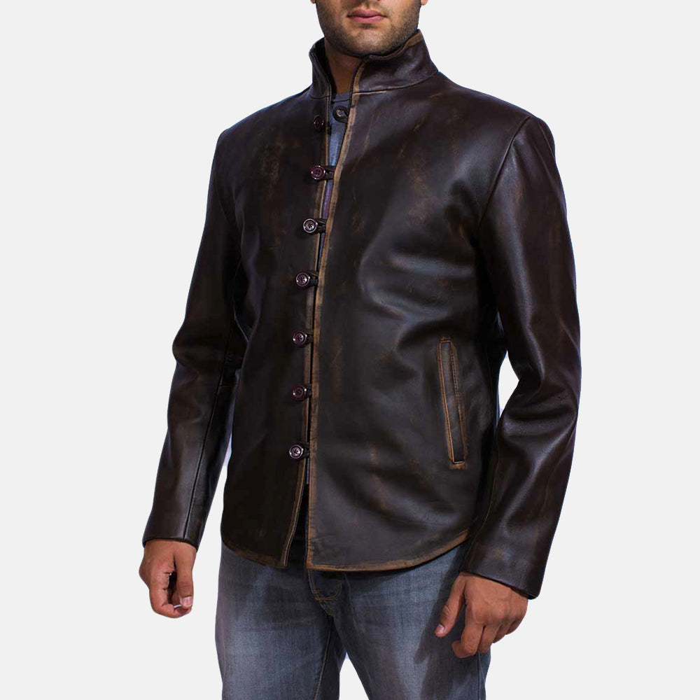 Men's Utility Leather Jacket