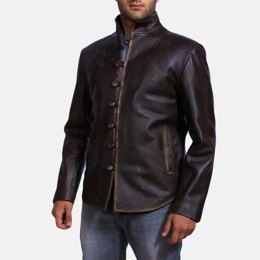 Men's Utility Leather Jacket