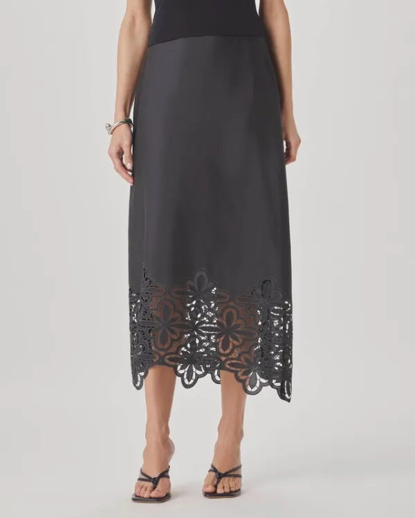 Layered Casual Eyelet Skirt