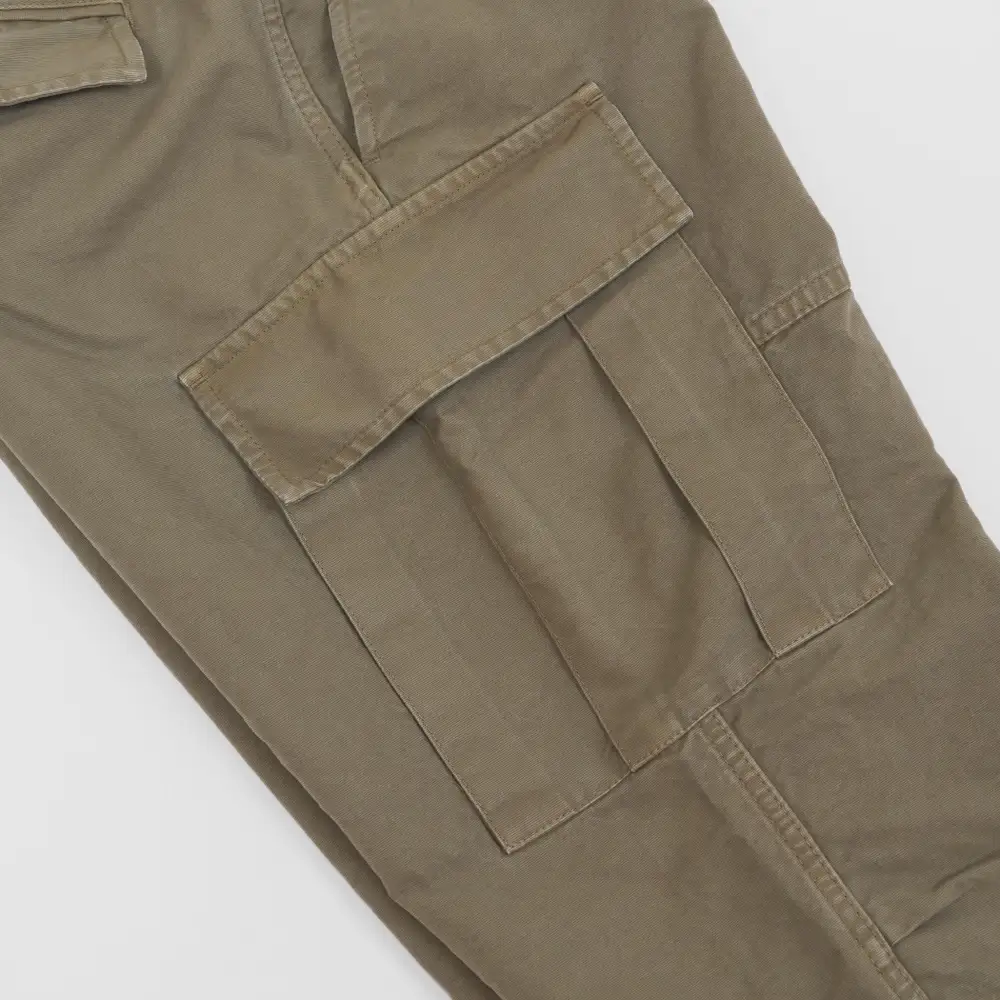 Drawstring Canvas Cargo Pants