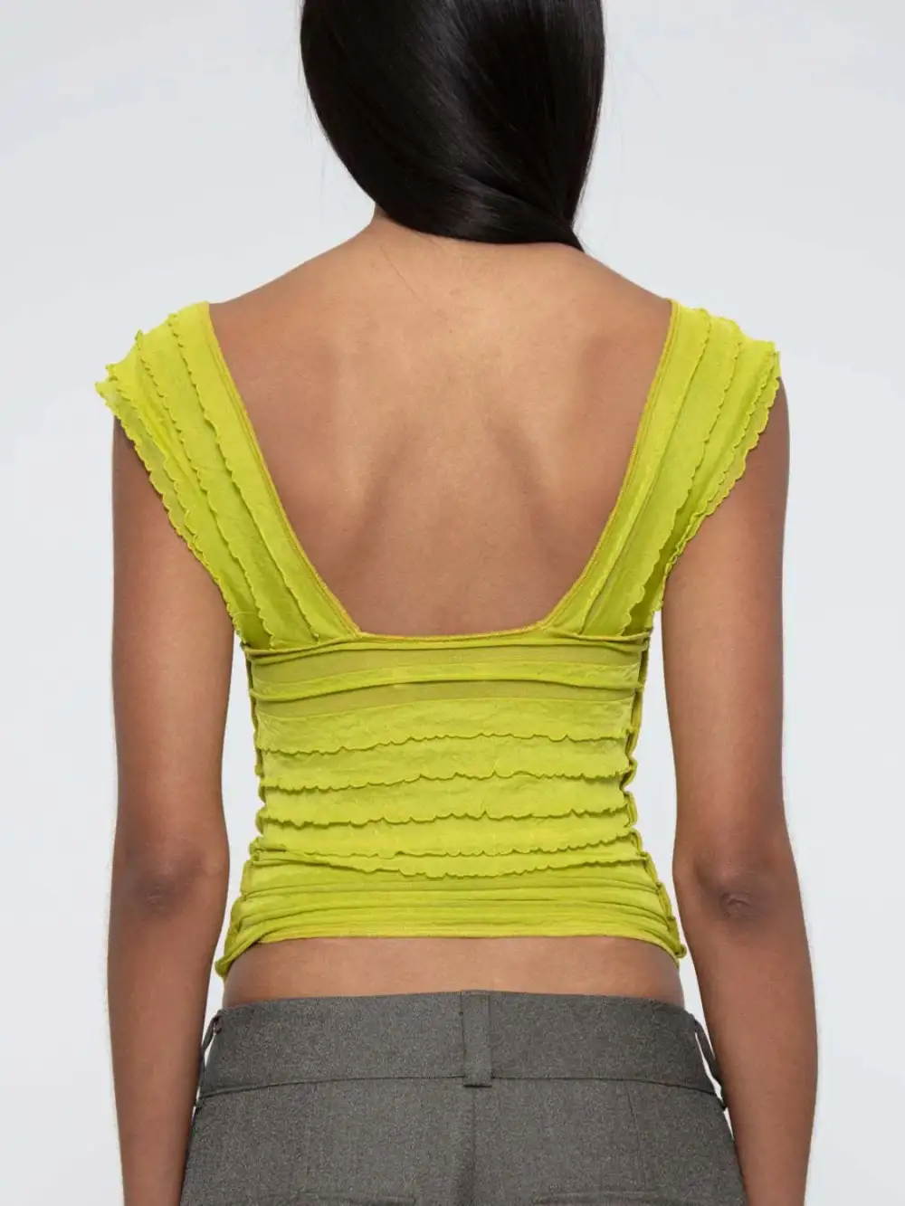 Ruched Solid Tank