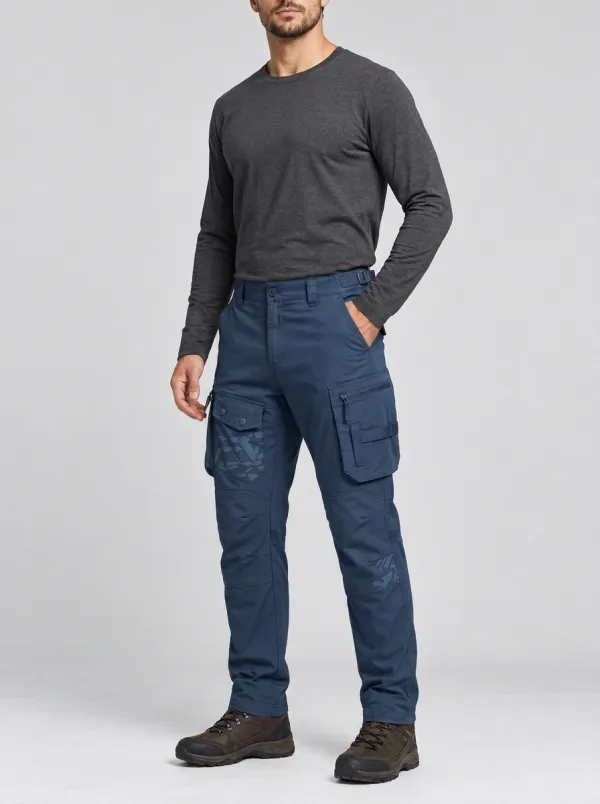 Men's Olive Green Camo Tactical Cargo Pants