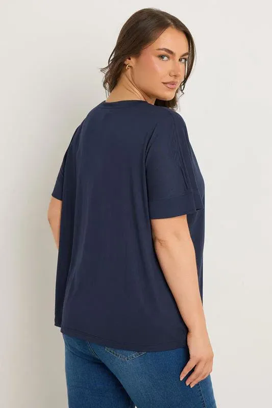 Navy Blue Short Sleeve Modal Rich T-Shirt