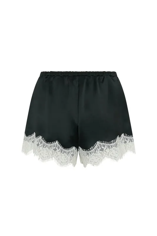 Black Contrast Shorts