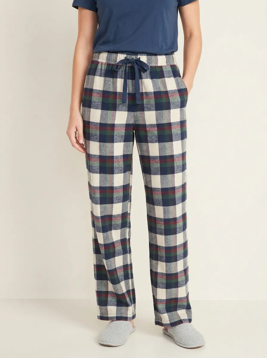 Women's Casual Loungewear Plaid Pattern Printed Pajama Pants