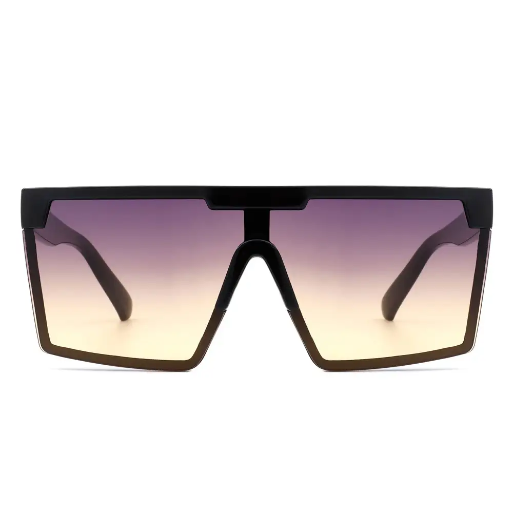 Narrow Square Flat Top Frame Sunglasses