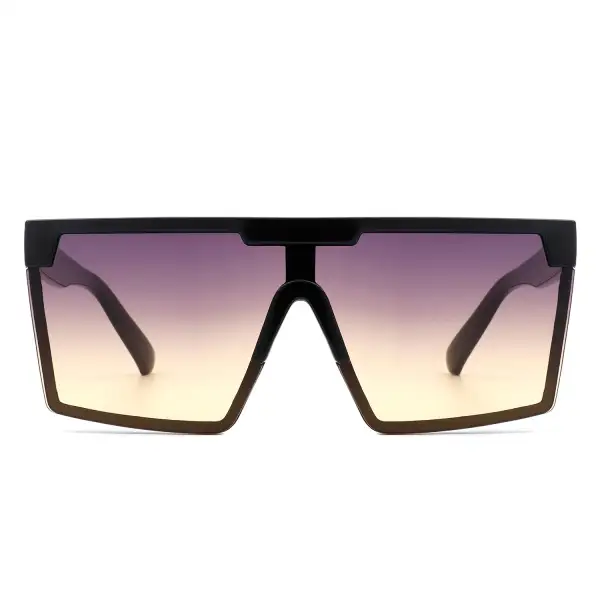 Narrow Square Flat Top Frame Sunglasses