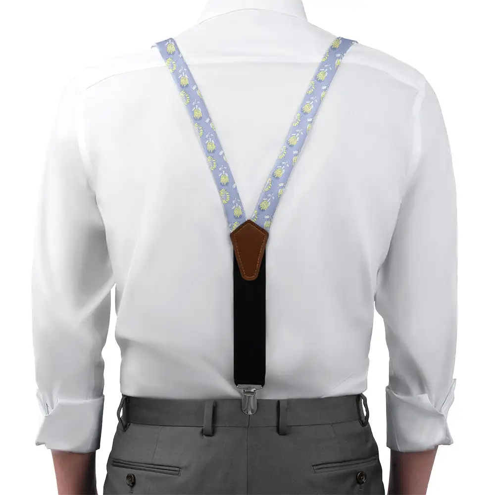 Protea Floral Pattern Suspenders