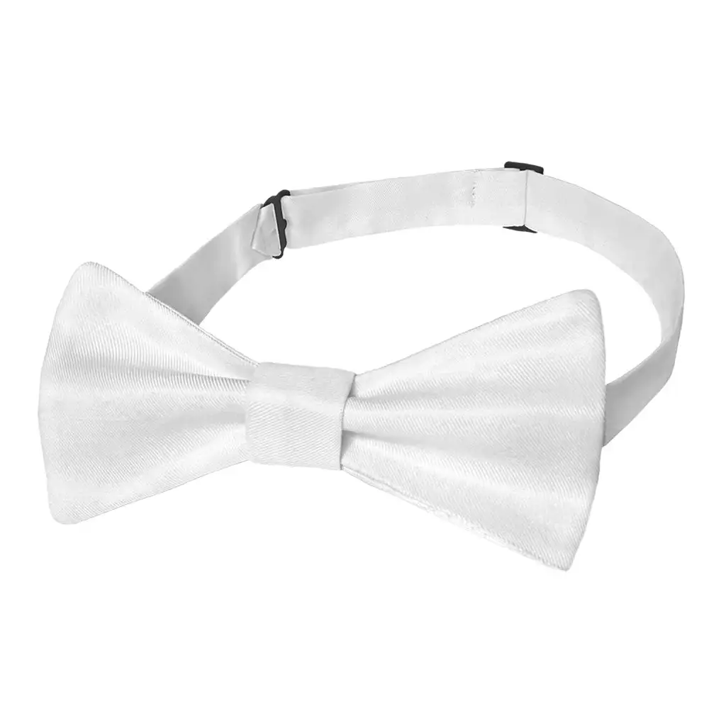 Sleek Solid Motif Bow Tie