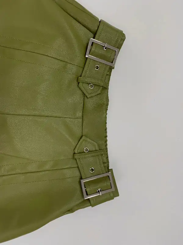 Women's High Waist Loose Fit Pleated Pocket Pants