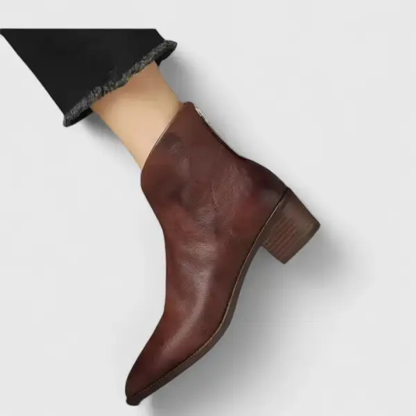 Smooth Upper Ankle Boots