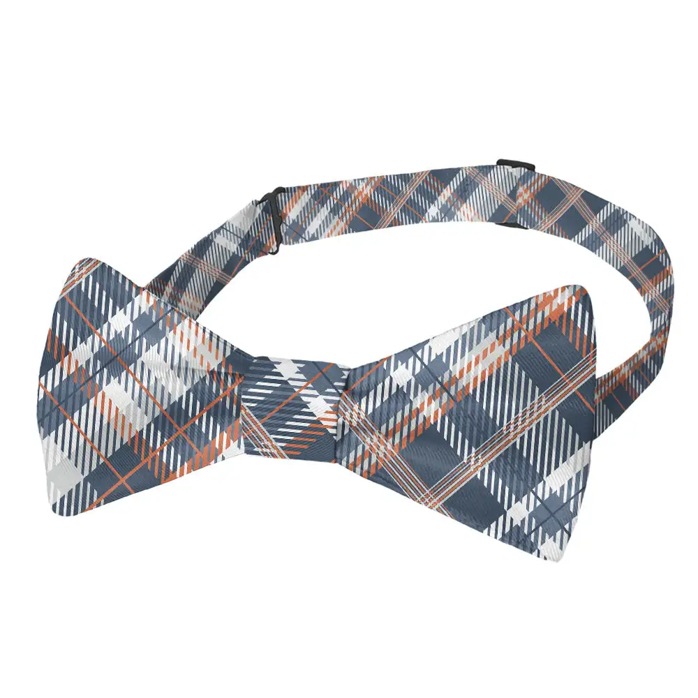 Baskerville Plaid Motif Bow Tie