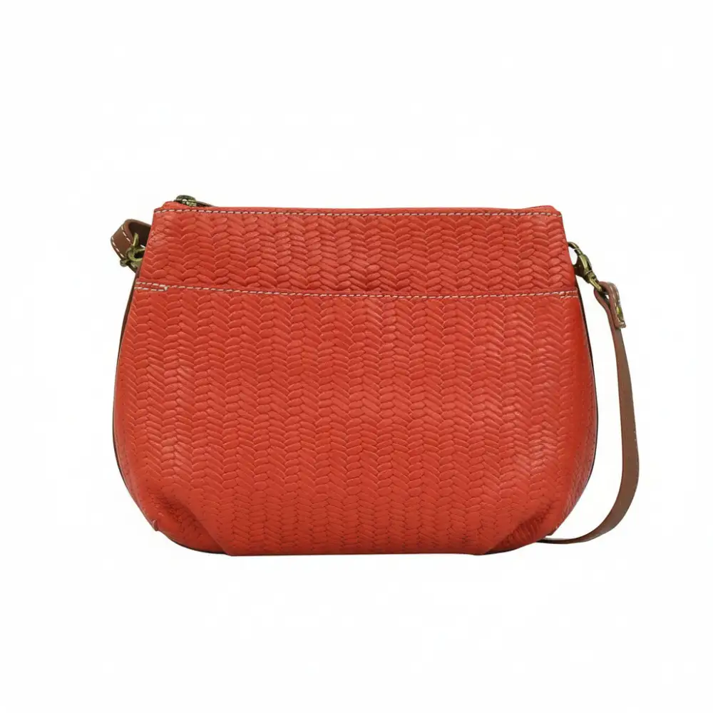 Leather Multi-Compartment Crossbody Bag