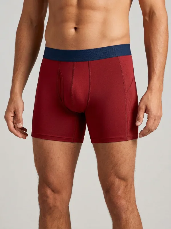 Everyday Athletic Performance Waistband Detail Classic Look Men's Boxer Briefs