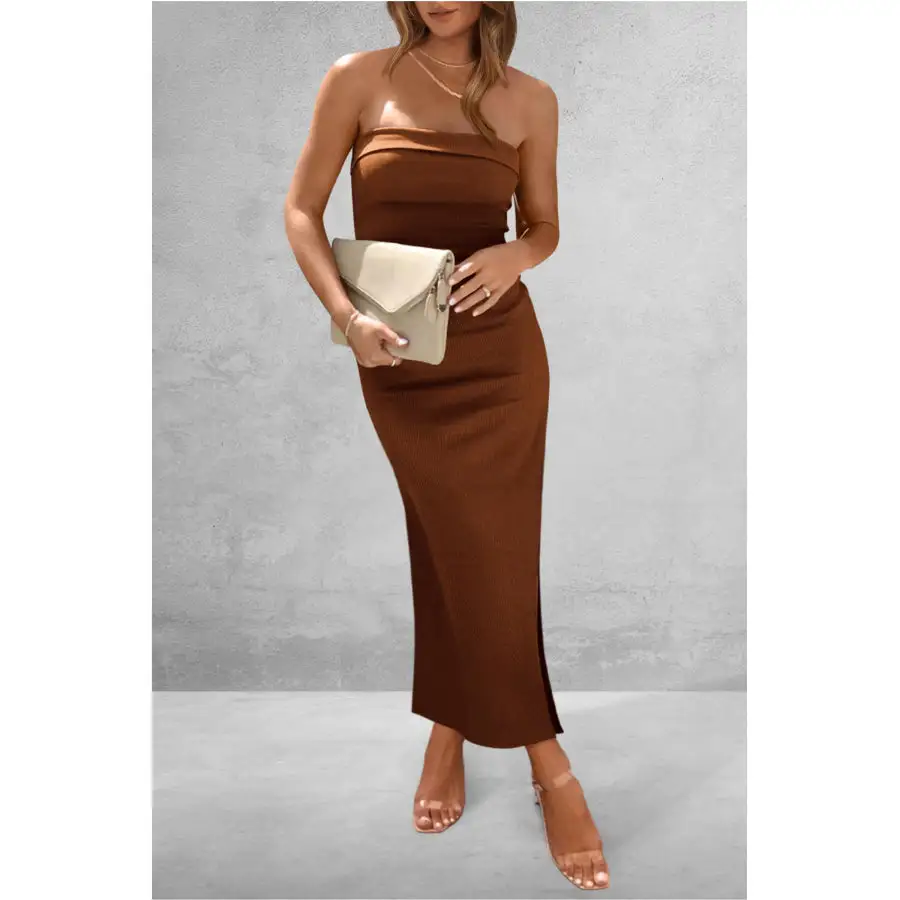 Slit Slit Tube Midi Dress