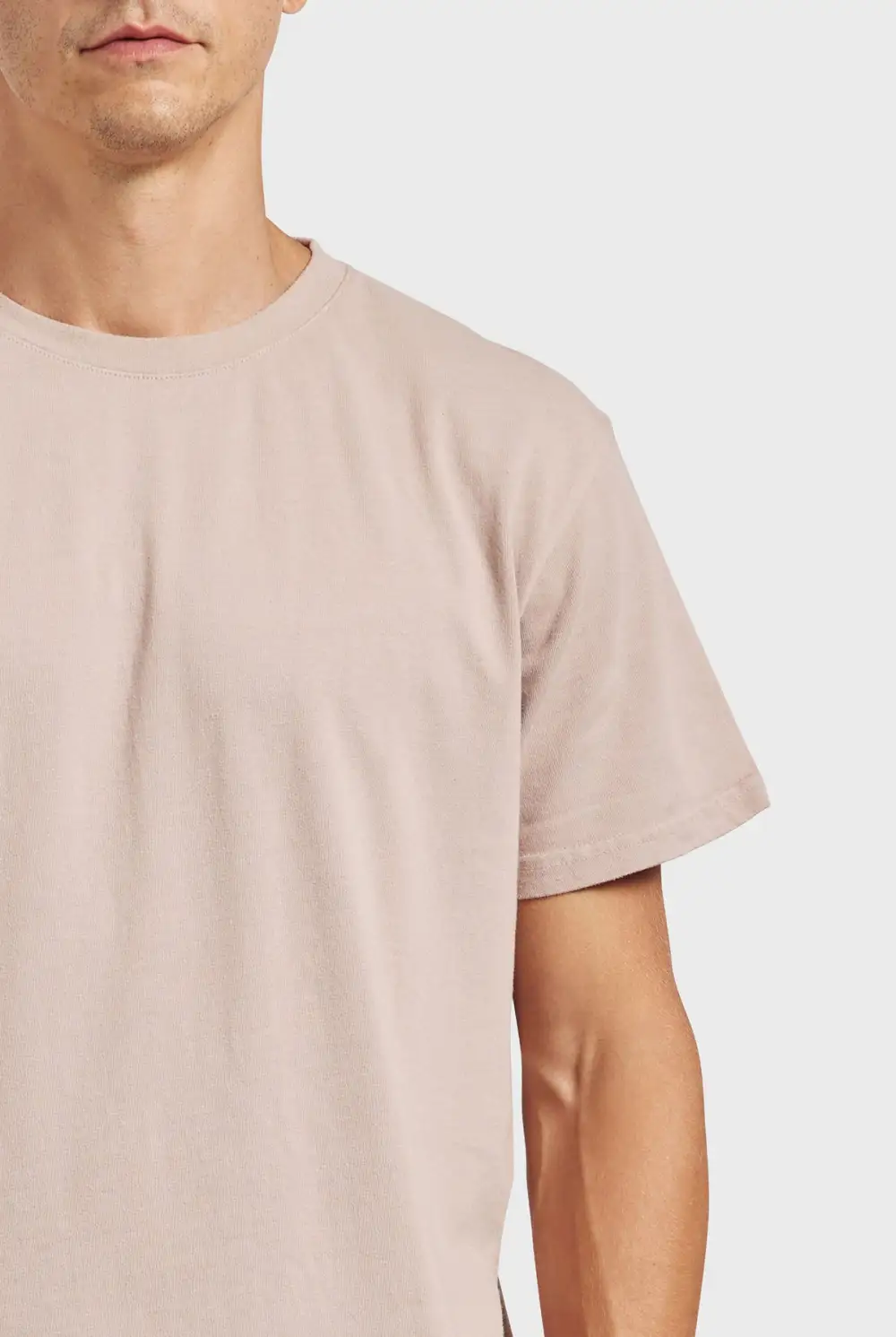 Blue Short Sleeve Crew Neck Basic Tee