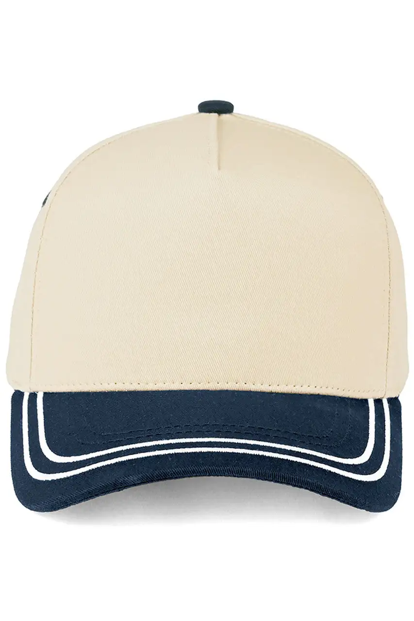With Retro Stripe Cotton Trucker Cap