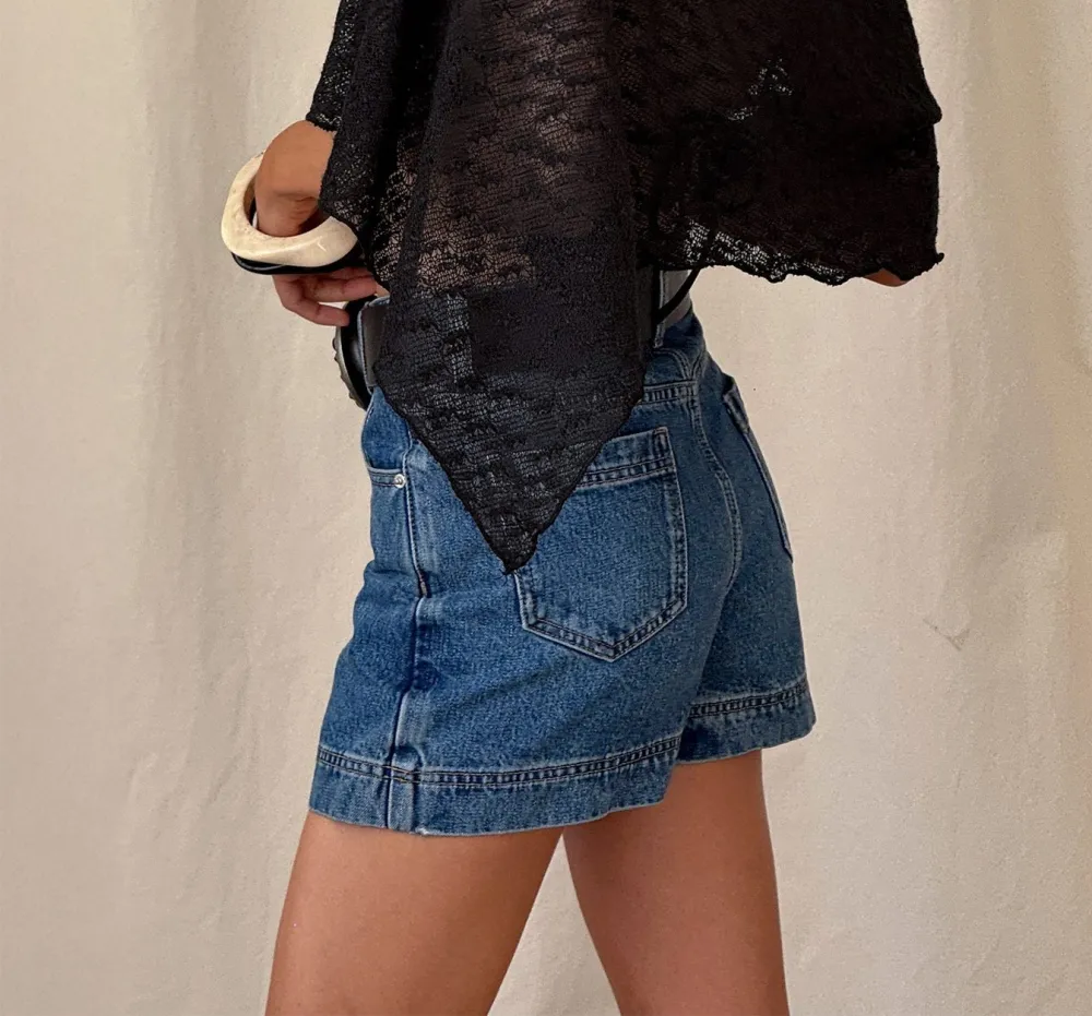 Mid-Wash Classic Denim Skort