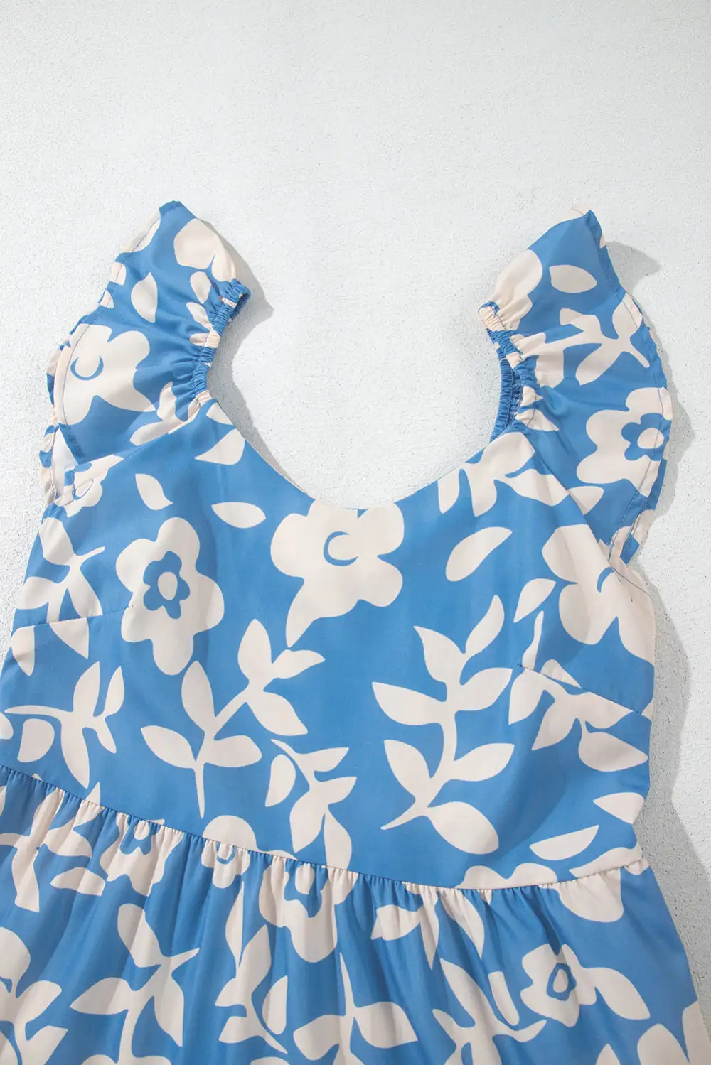 Floral Tiered Sleeveless Midi Dress