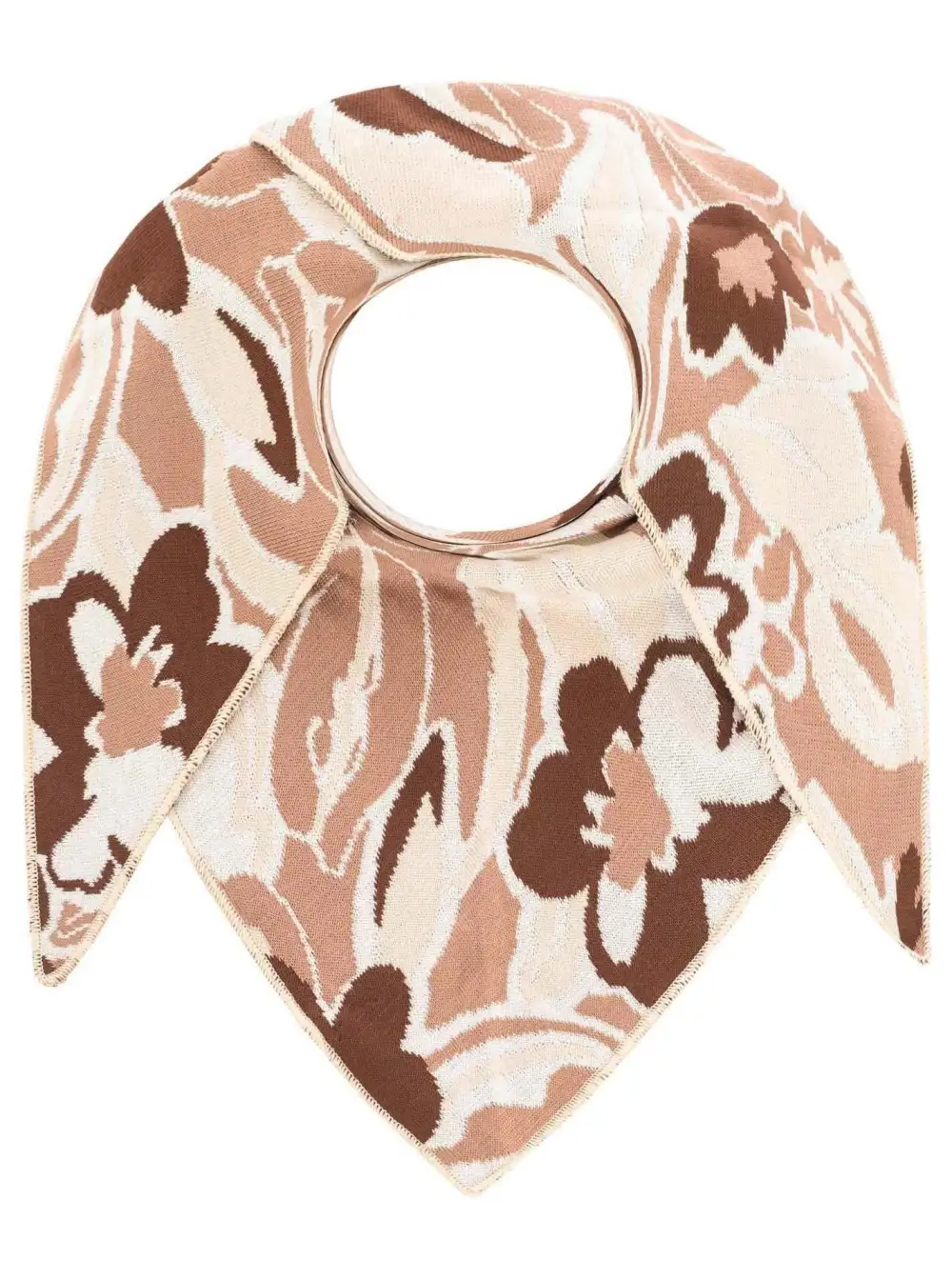Classic Relaxed Cotton Wool Heart Pattern Fashion Scarf