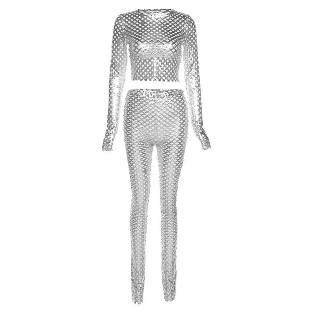 Mesh Two-Piece Set