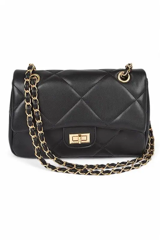 Quilted Twist Shoulder Bag