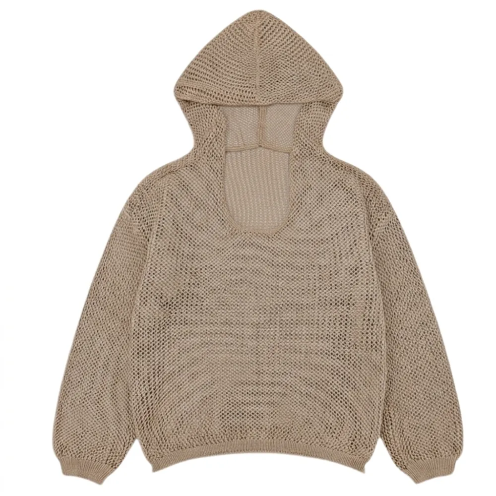 Knit Hooded Layering Pullover