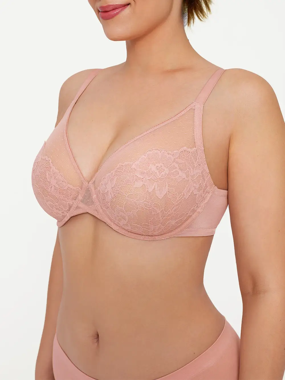 Lightweight Underwire Smoothing Lace Bra